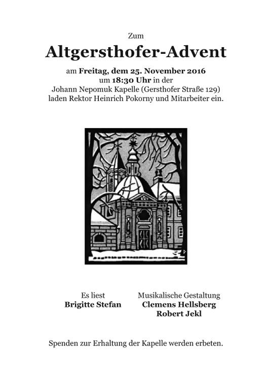 Altgersthofer Advent Plakat 3