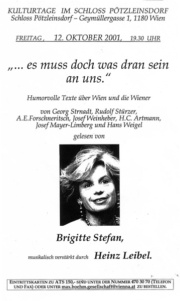Plakat 1 - Es muss doch was dran sein an uns