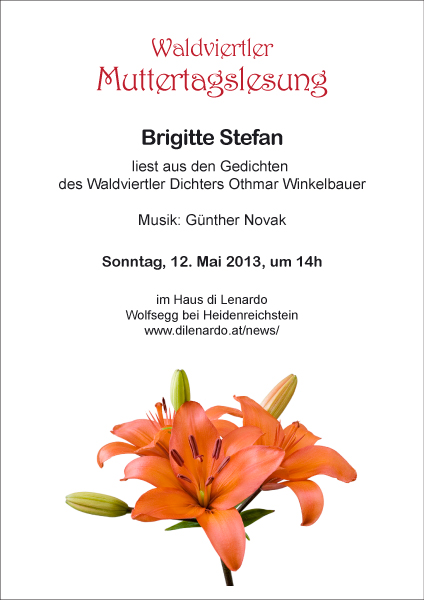 plakat - Waldviertler Muttertagslesung
