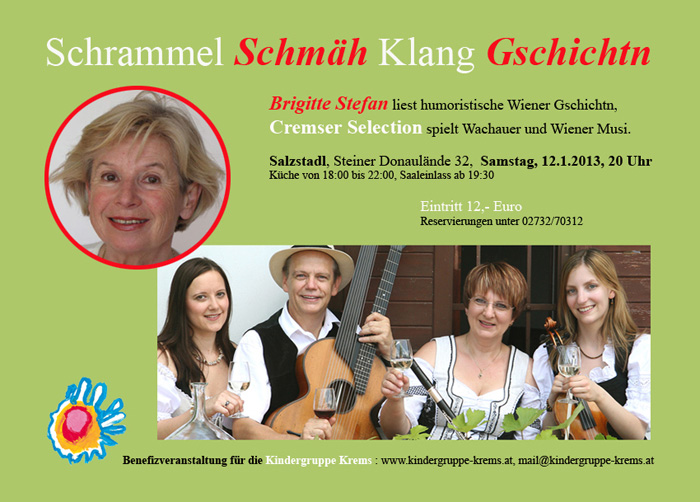 Plakat - Schrammel Klang und Schmäh Gschichtn