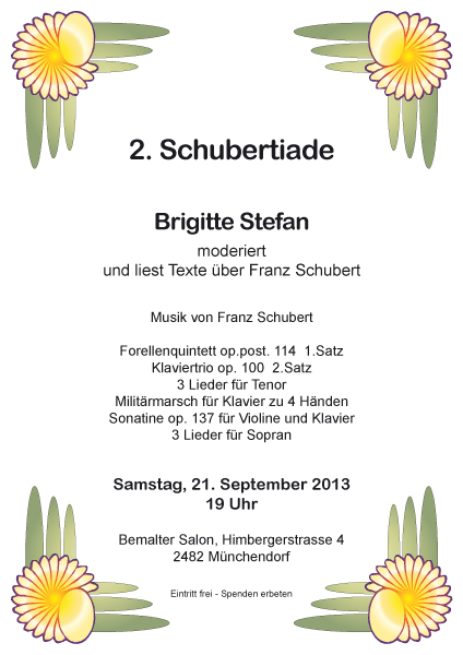 Plakat 2 - Schubertiade