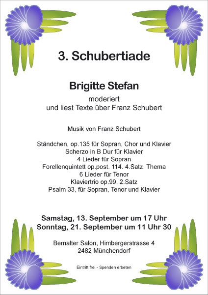 Plakat 3 - Schubertiade