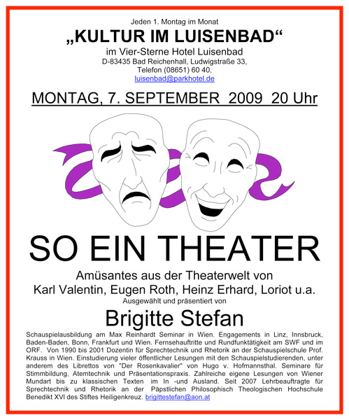 Plakat 1 - So ein Theater