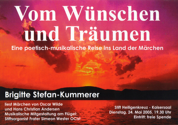 Plakat - Vom Wünschen und Träumen